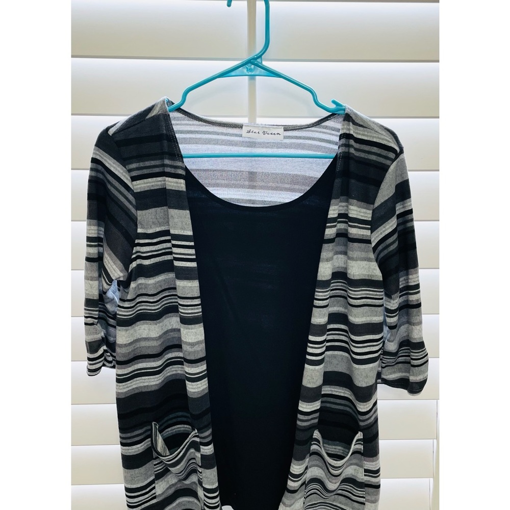 Star Vixen Cardigan with Attached Tank Top